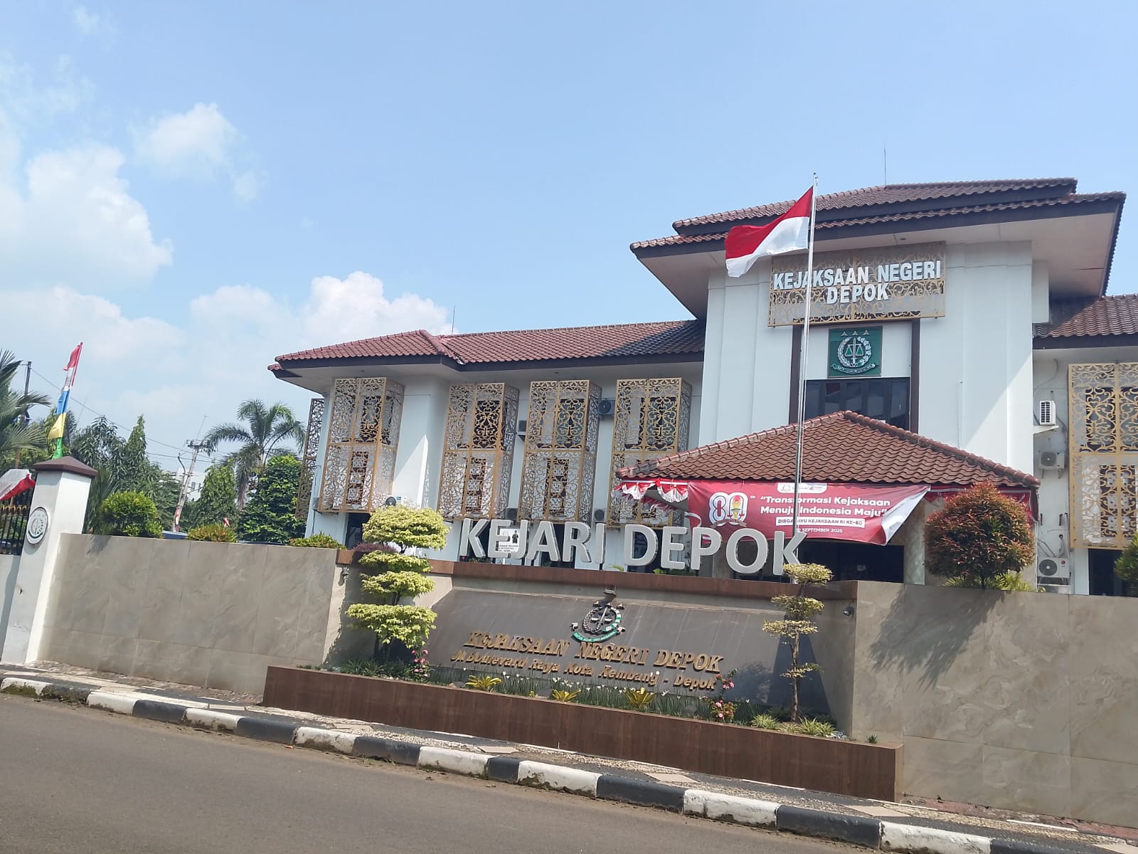 Ilustrasi Gedung Kejari Depok. (HALLONEWS/Janter)