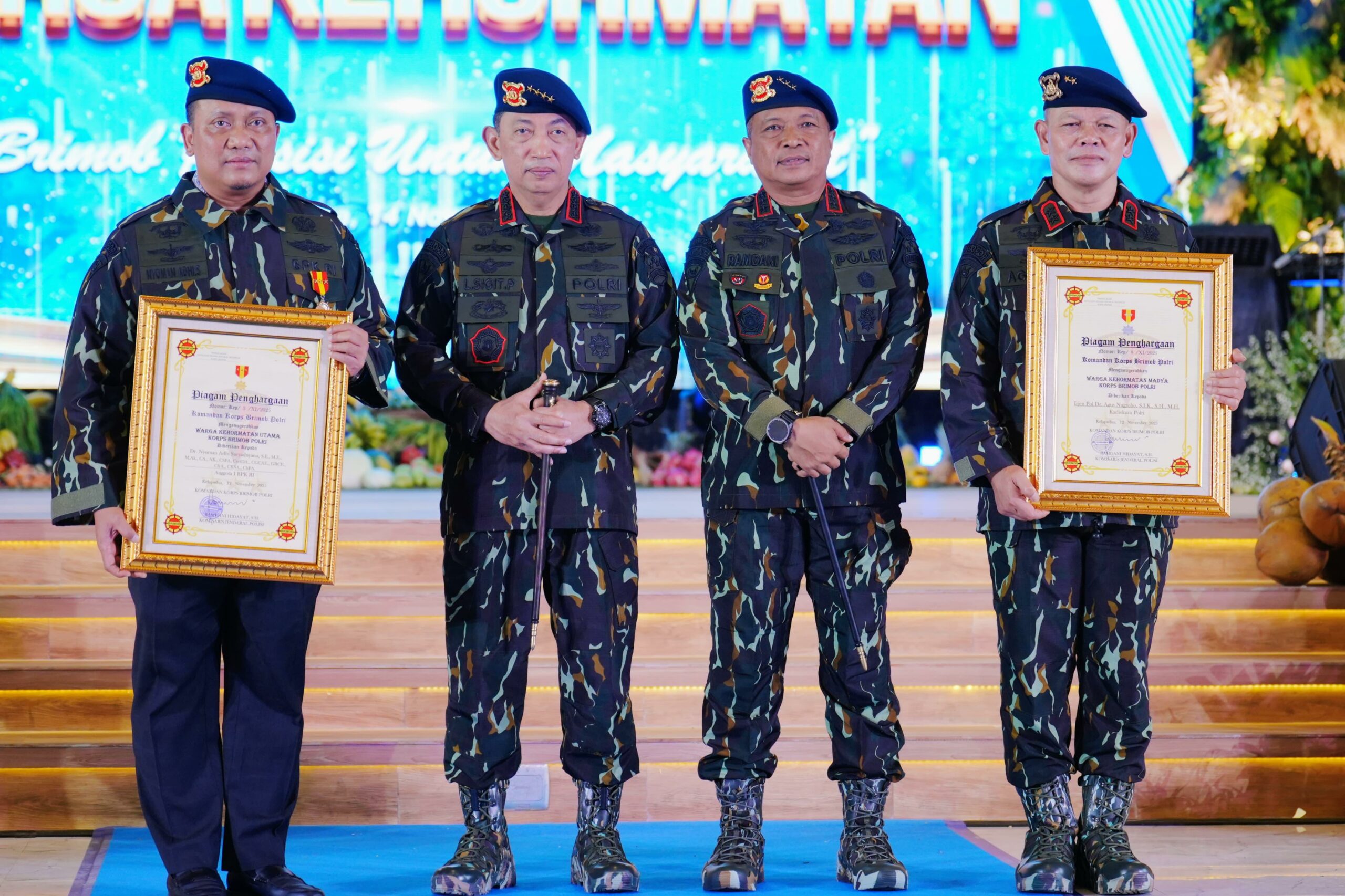 Kapolri Jenderal Drs. Listyo Sigit Prabowo, M.Si., mengapresiasi kontribusi besar Korps Brimob Polri (Dok Polri)